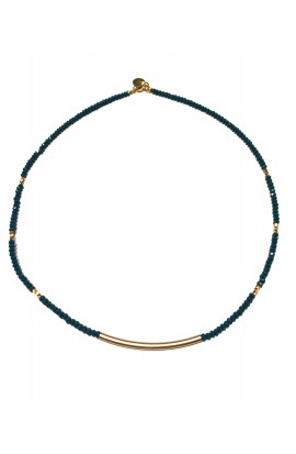 Dámský náhrdelník SYMBOL s trubičkou - modrý