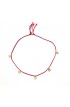 Dámský náhrdelník SYMBOL - červená šňůrka s medajlonky